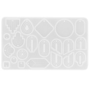 Silicone mold for arch-shaped resin pendants - Transparent x1