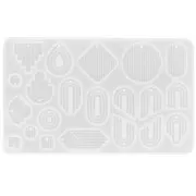 Silicone mold for arch-shaped resin pendants - Transparent x1