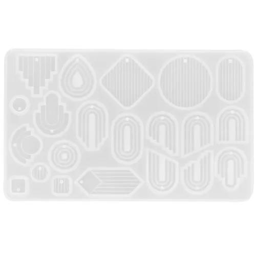 Silicone mold for arch-shaped resin pendants - Transparent x1