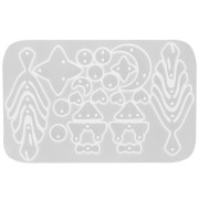 Silicone mold for Moon & Star spacers in resin - Transparent x1