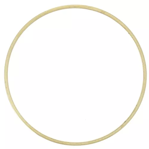 38mm Round weaving and mounting ring - Gold Tone x1