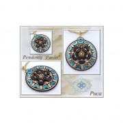 38mm Round weaving and mounting ring - Gold Tone x1