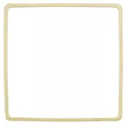 30mm square weaving and mounting ring - Gold Tone x1