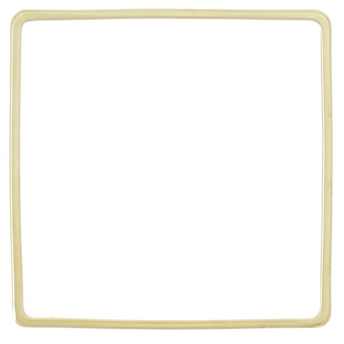 30mm square weaving and mounting ring - Gold Tone x1
