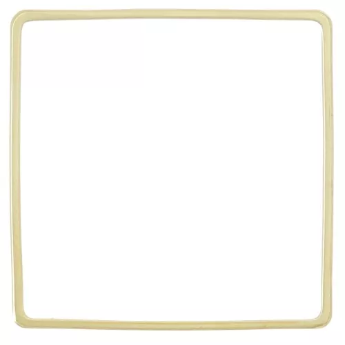 30mm square weaving and mounting ring - Gold Tone x1