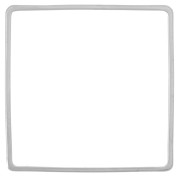 30mm square weaving and mounting ring - Silver Tone x1