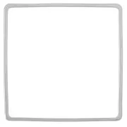 30mm square weaving and mounting ring - Silver Tone x1