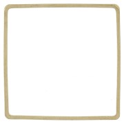 30mm square weaving and mounting ring - Rough brass x1