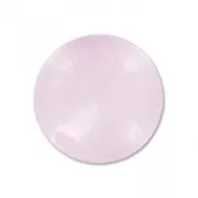 Half-drilled beads 8mm Quartz Rose x2