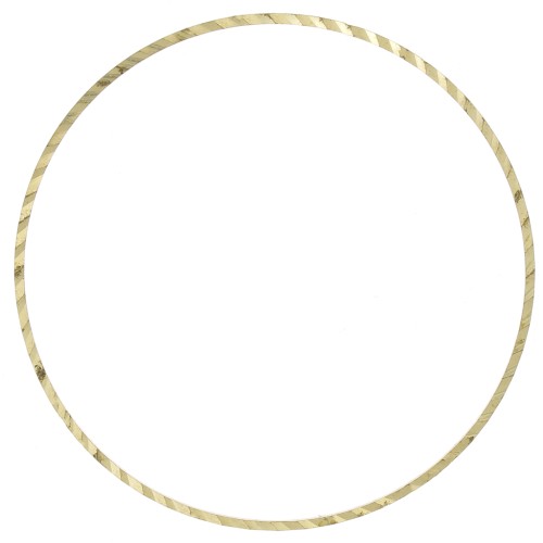 50mm round weaving and mounting ring - Rough brass x1