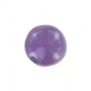 Half-drilled beads 6mm Amethyste x2