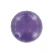 Half-drilled beads 8mm Amethyste  x2