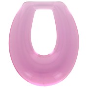 33x27mm Clear resin hollow drop pendant - Blackcurrant x1|raw }}