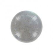 Half-drilled beads 8mm Labradorite x2