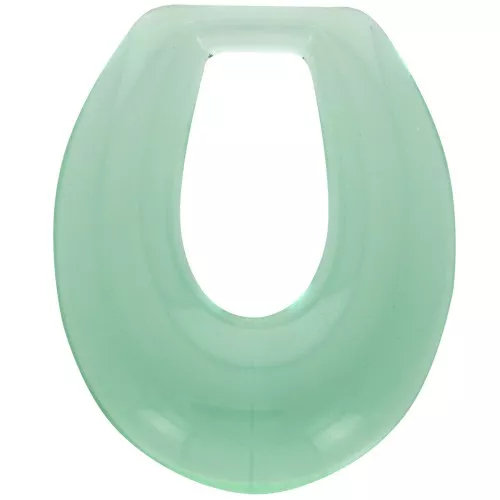33x27mm Clear resin hollow drop pendant - Light green x1