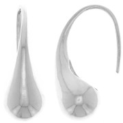 22x8mm 925 Sterling Silver Water drop earrings x2|raw }}