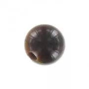 Half-drilled beads 6mm Tiger Eye x2