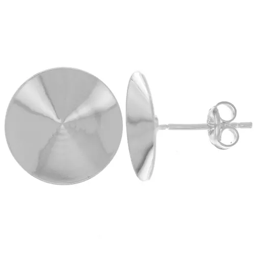 14mm 925 sterling silver earStuds PureCrystal Rivoli 1122 x2