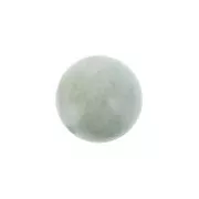 Half-drilled beads 6mm Aquamarine x2