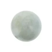 Half-drilled beads 8mm Aquamarine x2