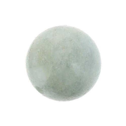 Half-drilled beads 8mm Aquamarine x2