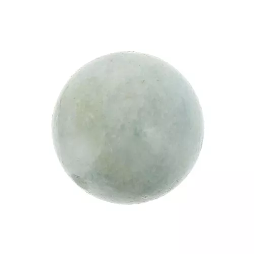 Half-drilled beads 8mm Aquamarine x2