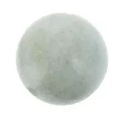 Half-drilled beads 10mm Aquamarine x2