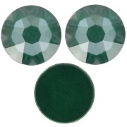 6mm PureCrystal 2088 stick-on Crystal rhinestones - Crystal Pine Green Ignite x10
