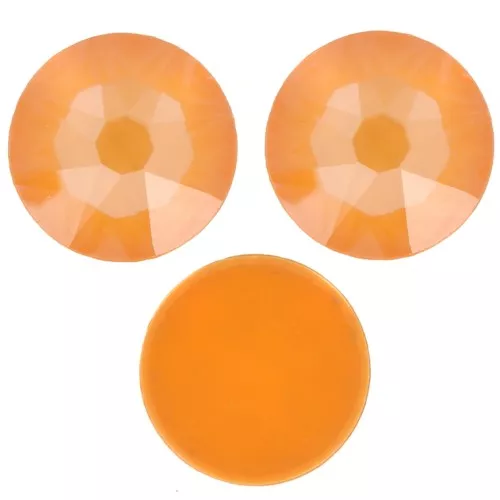 4mm PureCrystal stick-on rhinestones - Crystal Mango Ignite x36