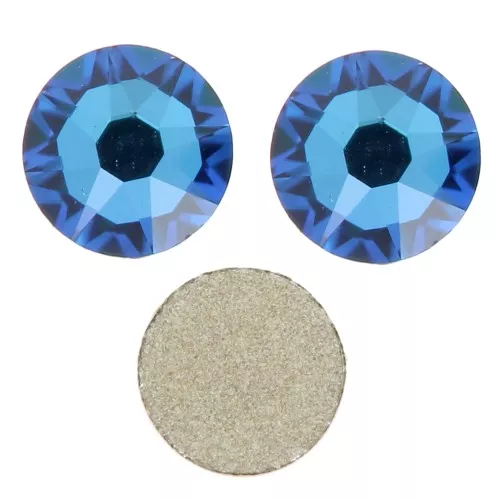 3mm PureCrystal STICK-ON RHINESTONES - Crystal Bermuda Blue x36