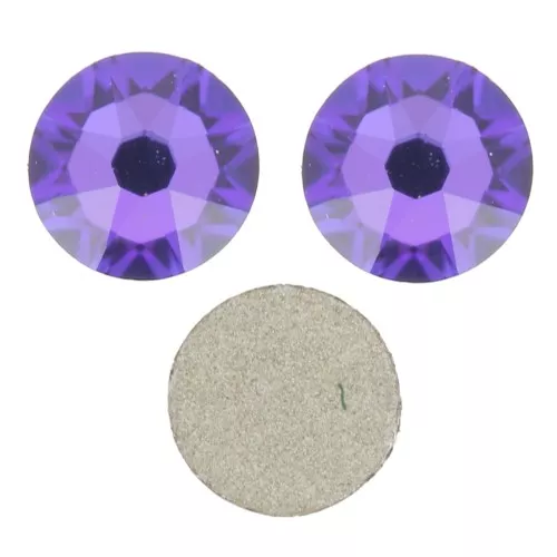 3mm PureCrystal STICK-ON RHINESTONES - Crystal Heliotrope x36