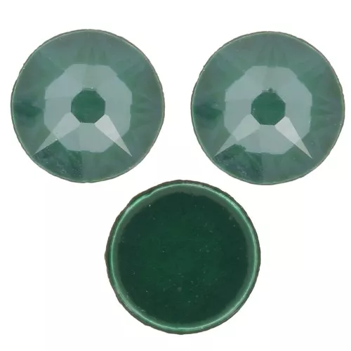 3mm PureCrystal STICK-ON RHINESTONES Crystal Pine Green Ignite x36