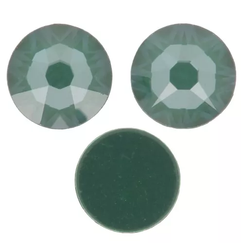 5mm PureCrystal stick-on rhinestones - Crystal Pine Green Ignite x36