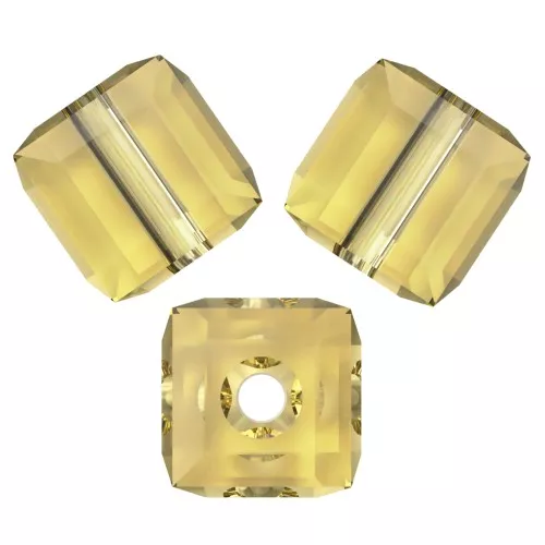 4mm Cube PureCrystal 5601 - Reinvented Dark Jonquil x2