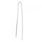 Ball chain earwires 925 Sterling Silver 95mm x2