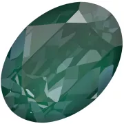 14x10mm PureCrystal 4120 Cabochon - Crystal Pine Green Ignite x1