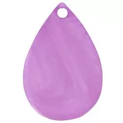 21x14mm Resin drop sequin - Marbled violet x1