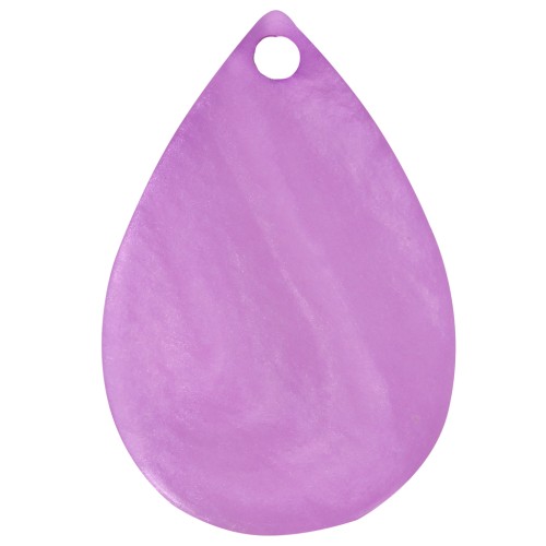 21x14mm Resin drop sequin - Marbled violet x1