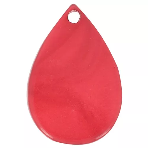 21x14mm Resin drop sequin - Marbled red x1