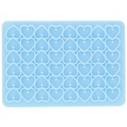 Silicone mold for heart sequins - epoxy resin and ceramic powder x1|raw }}