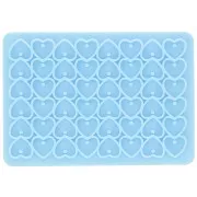 Silicone mold for heart sequins - epoxy resin and ceramic powder x1
