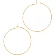 35mm Stainless steel 316L hoop earrings - Gold x2