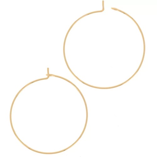 35mm Stainless steel 316L hoop earrings - Gold x2