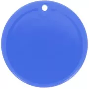 30 mm round pendant in transparent acetate - Royal Blue x1