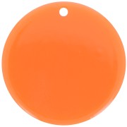 30mm Round clear acrylic pendant - Apricot x1|raw }}