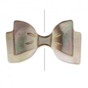 Mother-of pearl Bow 18x9mm Black Iris