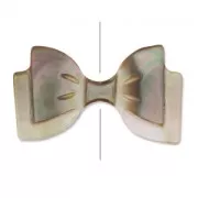 Mother-of pearl Bow 18x9mm Black Iris