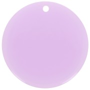 30mm Round clear acrylic pendant - Lilac x1|raw }}