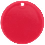 30mm Round clear acrylic pendant - Cadmium Red x1|raw }}