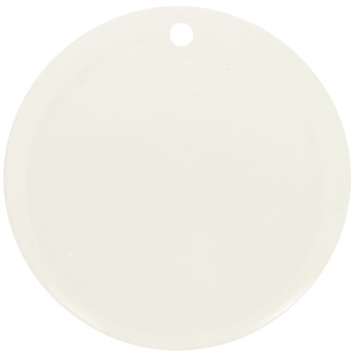 30mm Round clear acrylic pendant - Off-white x1